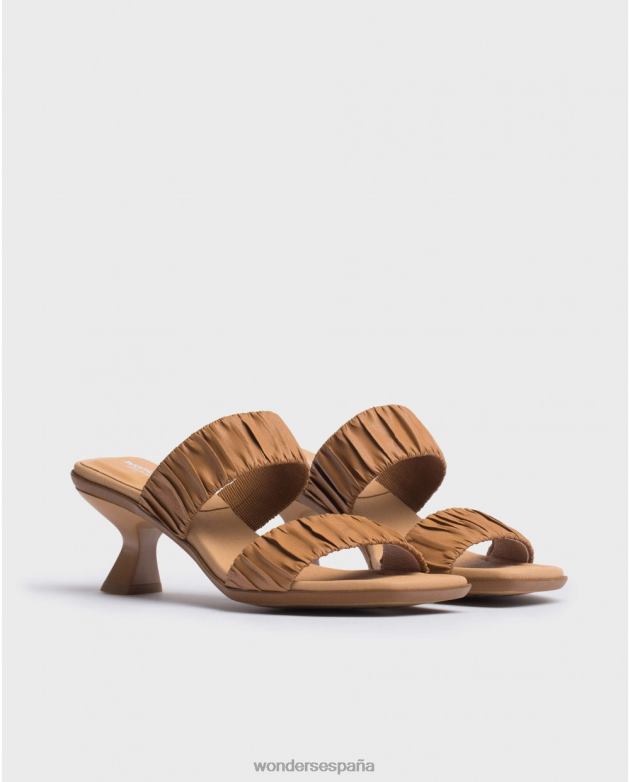 sandalia laguna marrón camel mujer Wonders 40486319 calzado