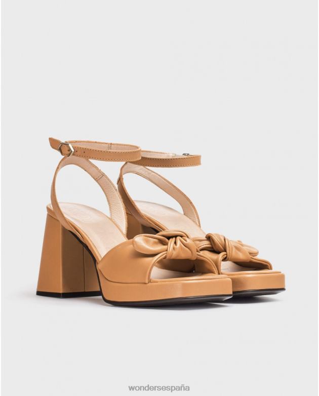 sandalia lexi negra arena mujer Wonders 4048673 calzado