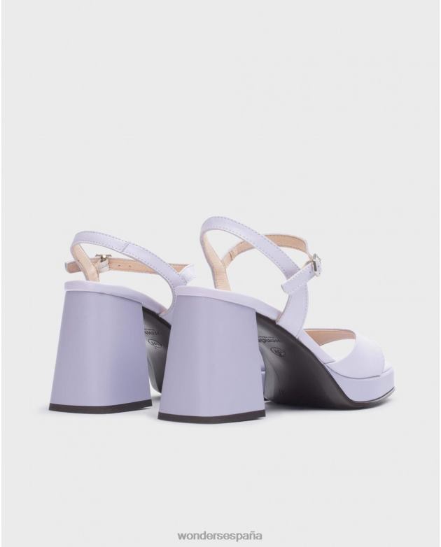 sandalia lexi negra lavanda mujer Wonders 40486111 calzado
