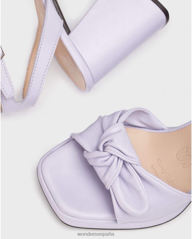 sandalia lexi negra lavanda mujer Wonders 4048671 calzado