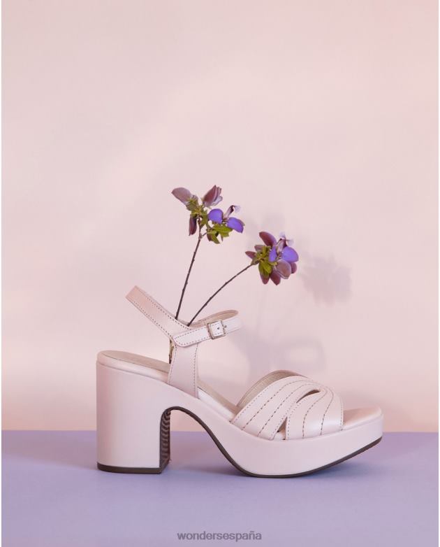 sandalia lexi negra rosa mujer Wonders 40486118 calzado