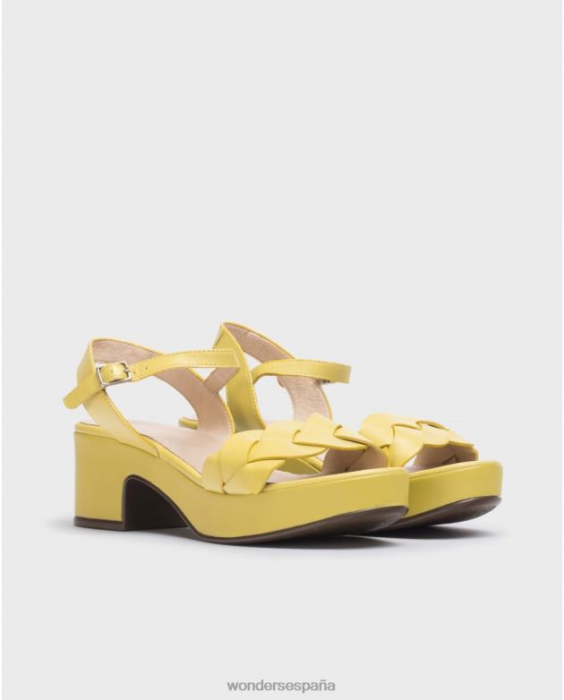 sandalia lima luna amarilla mujer Wonders 40486243 calzado