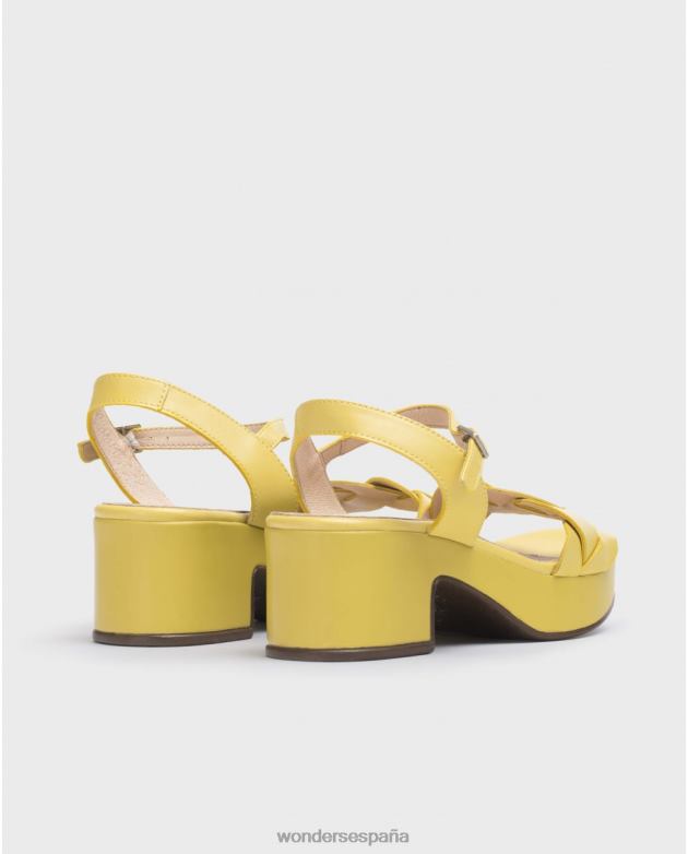 sandalia lima luna amarilla mujer Wonders 40486243 calzado