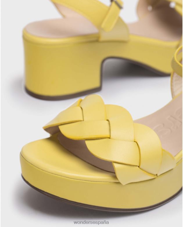 sandalia lima luna amarilla mujer Wonders 40486243 calzado