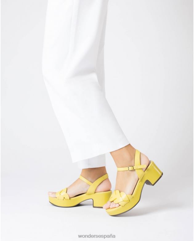 sandalia lima luna amarilla mujer Wonders 40486243 calzado