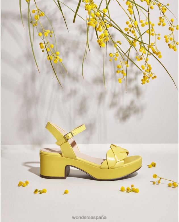 sandalia lima luna amarilla mujer Wonders 40486243 calzado