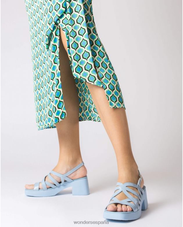 sandalia loreto azul mujer Wonders 40486165 calzado