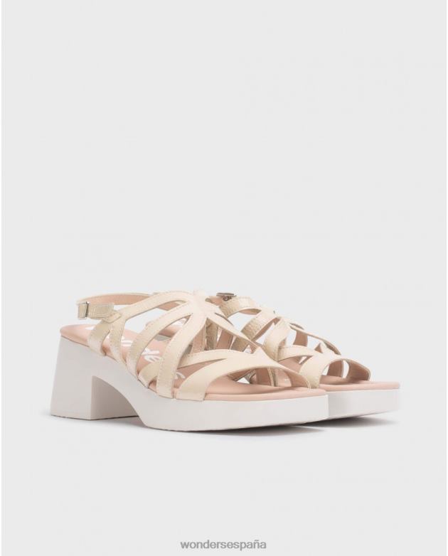 sandalia loreto beige natural mujer Wonders 40486166 calzado