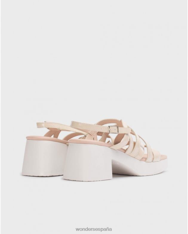 sandalia loreto beige natural mujer Wonders 40486166 calzado