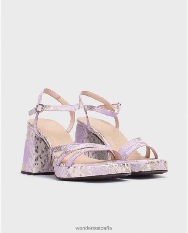sandalia love violeta lavanda mujer Wonders 404863 calzado
