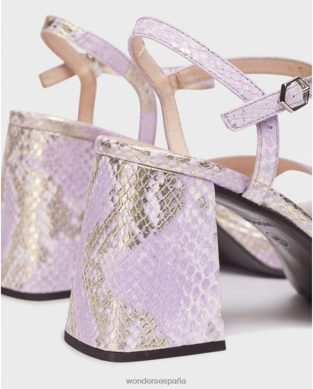 sandalia love violeta lavanda mujer Wonders 404863 calzado