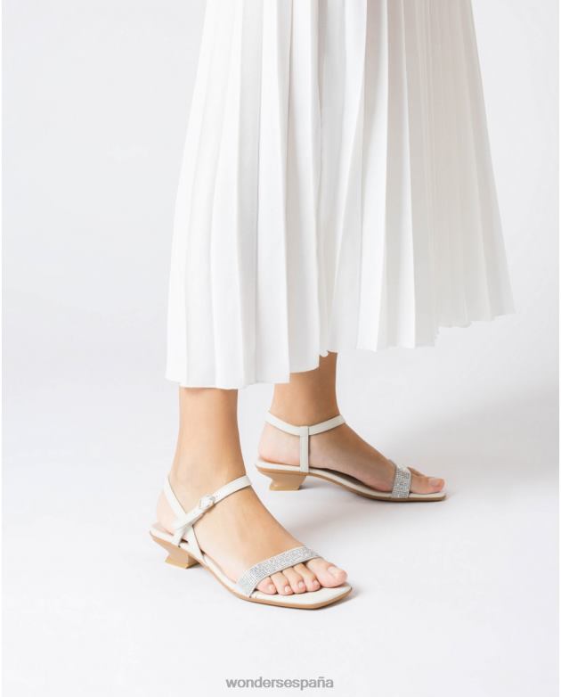 sandalia marian blanco/blanco roto mujer Wonders 4048630 calzado