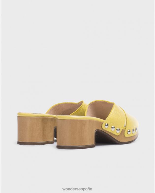 sandalia marta amarilla lima mujer Wonders 4048636 calzado