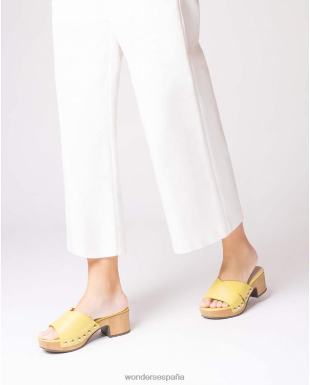 sandalia marta amarilla lima mujer Wonders 4048636 calzado
