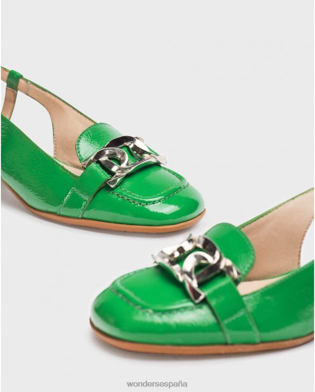 sandalia maxine verde jade mujer Wonders 40486101 calzado