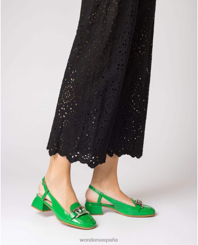 sandalia maxine verde jade mujer Wonders 40486101 calzado