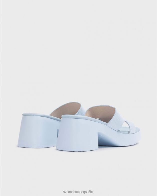sandalia motel azul mujer Wonders 40486168 calzado