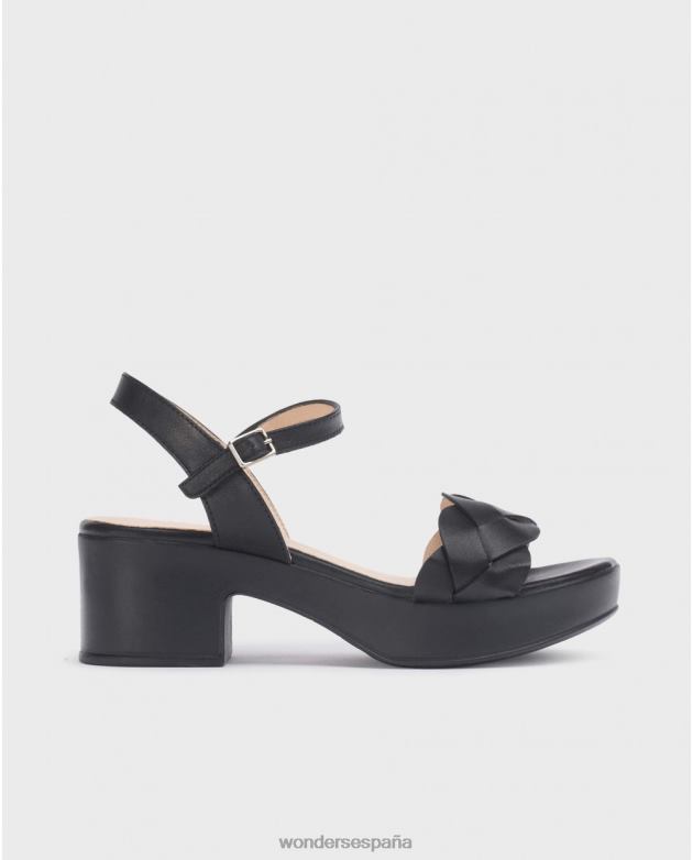 sandalia negra luna negra mujer Wonders 40486244 calzado