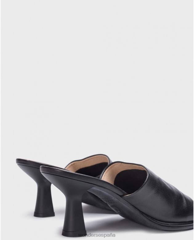 sandalia negra sharon negra mujer Wonders 4048627 calzado
