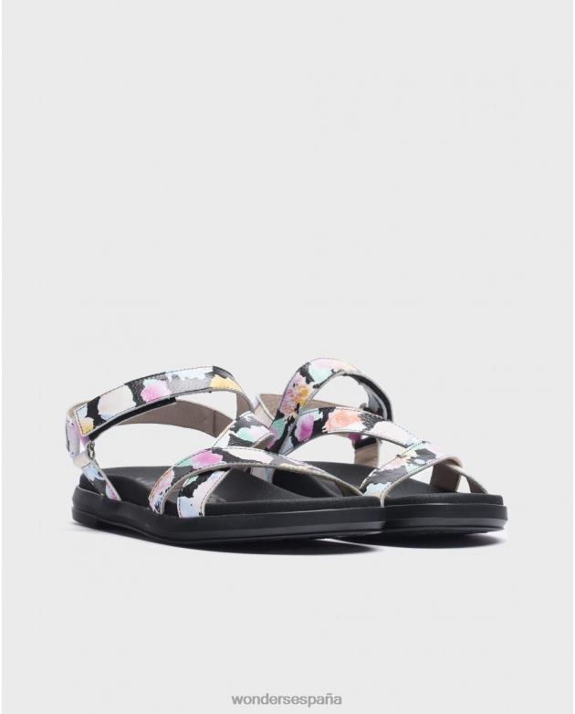 sandalia negra toni negra mujer Wonders 40486207 calzado