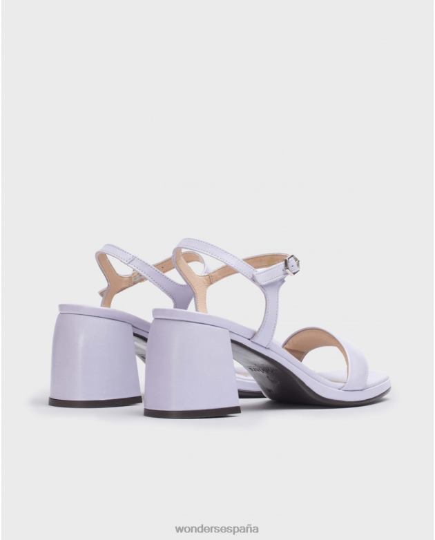 sandalia río lavanda violeta mujer Wonders 40486229 calzado