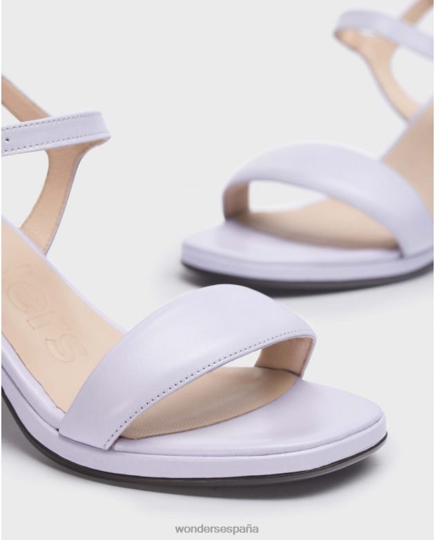 sandalia río lavanda violeta mujer Wonders 40486229 calzado