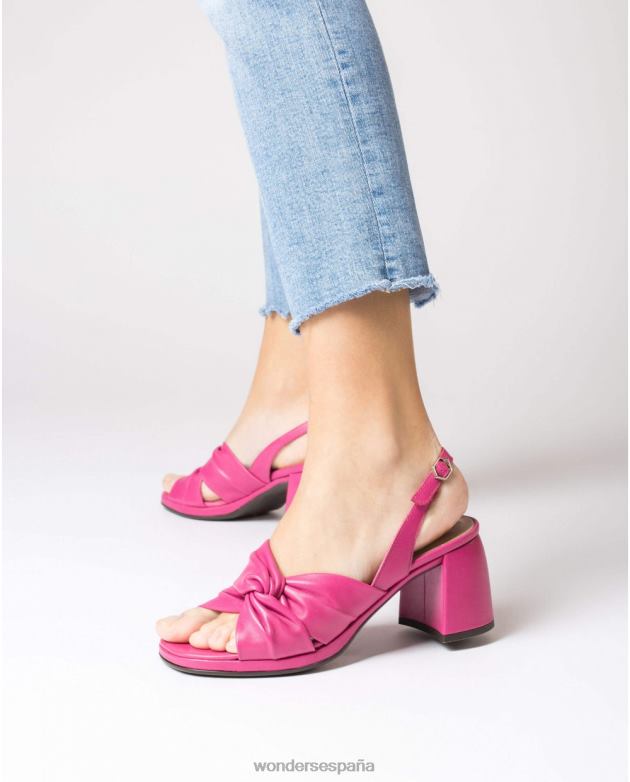 sandalia salvaje rosa orquidea mujer Wonders 4048683 calzado