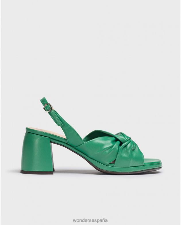 sandalia salvaje verde jade mujer Wonders 4048682 calzado