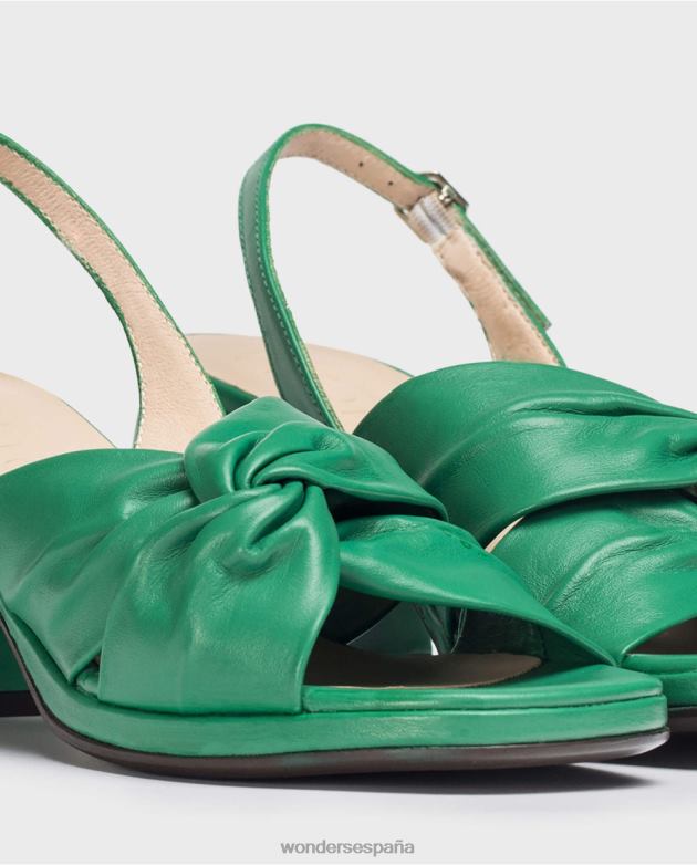sandalia salvaje verde jade mujer Wonders 4048682 calzado
