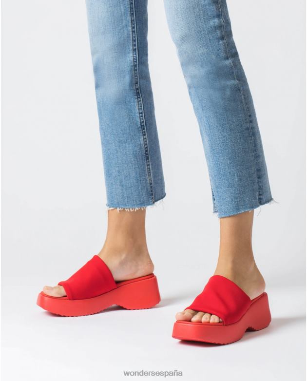 sandalia susan roja mujer Wonders 40486288 calzado