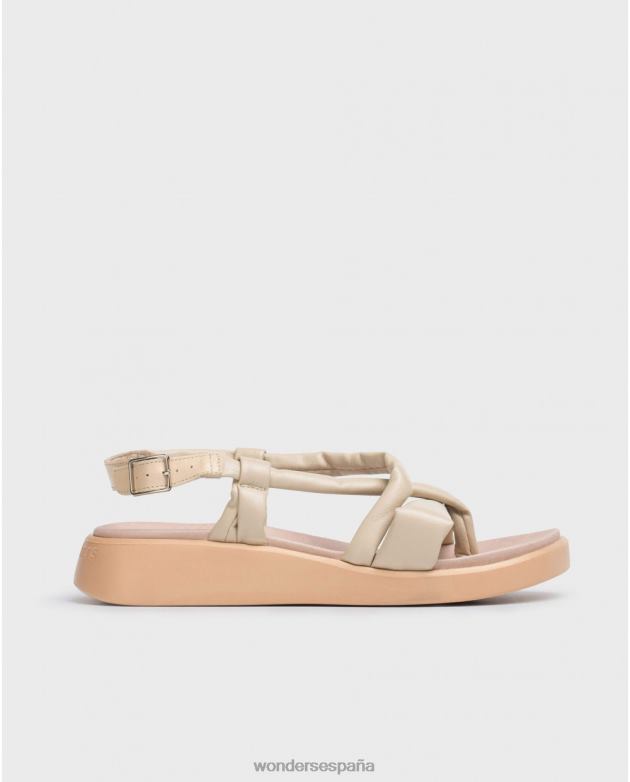 sandalia tubo natural mujer Wonders 4048621 calzado