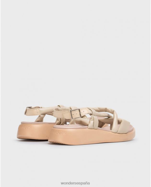 sandalia tubo natural mujer Wonders 4048621 calzado