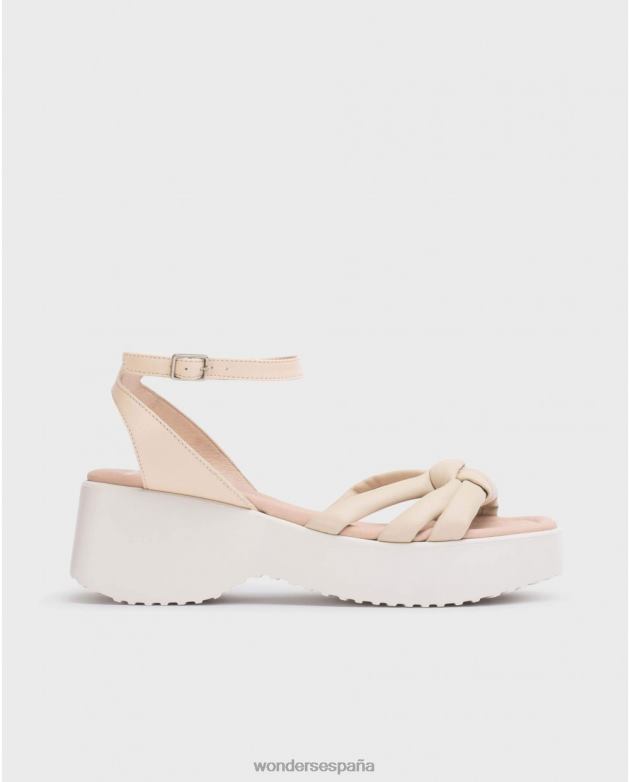 sandalia vega beige natural mujer Wonders 40486254 calzado