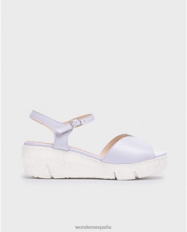 sandalia violeta lavanda mujer Wonders 40486250 calzado