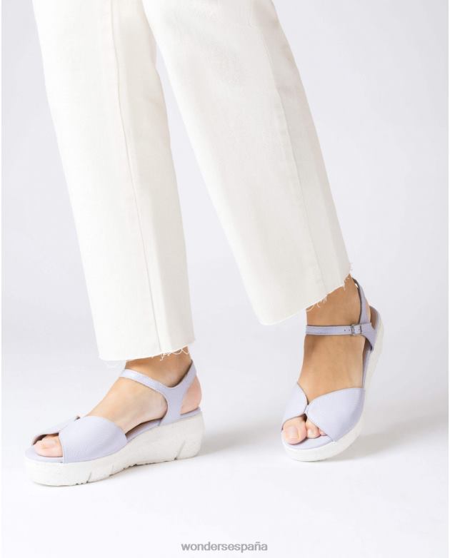 sandalia violeta lavanda mujer Wonders 40486250 calzado