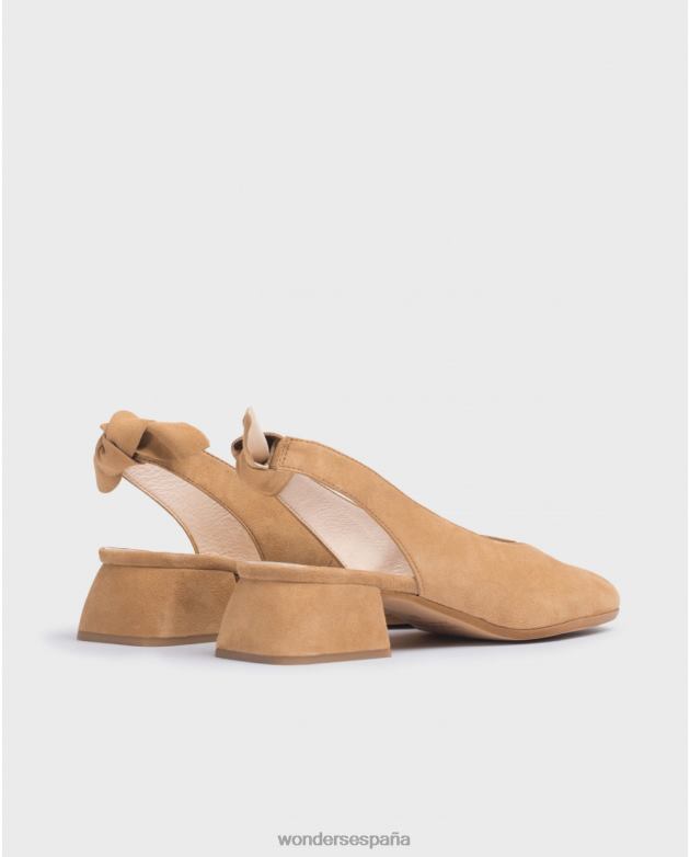 zapato audrey marrón arena mujer Wonders 40486216 calzado