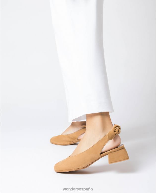 zapato audrey marrón arena mujer Wonders 40486216 calzado