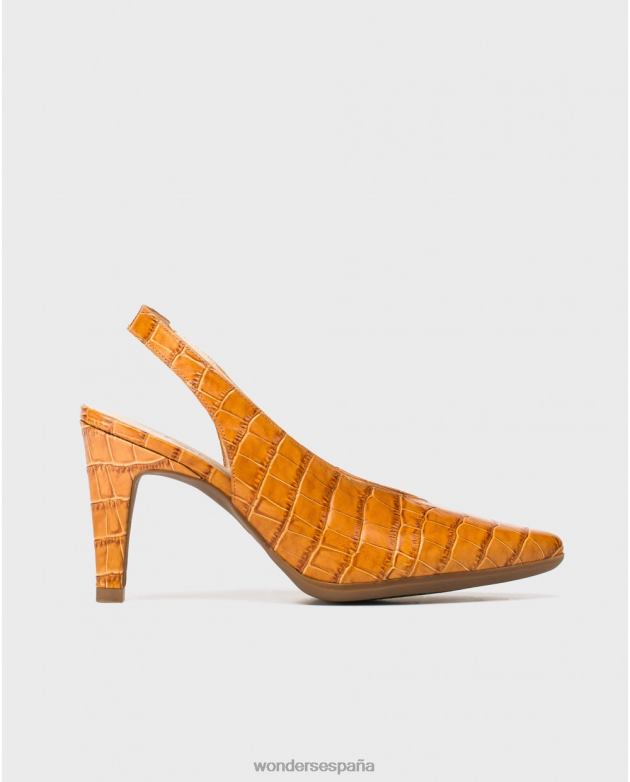zapato conac sin espalda efecto cocodrilo mujer Wonders 40486415 calzado