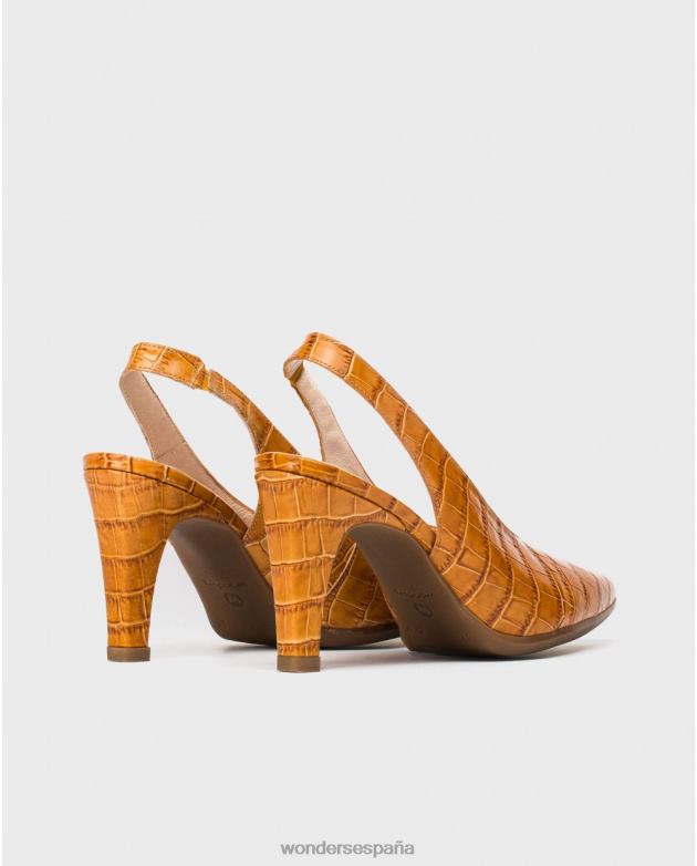 zapato conac sin espalda efecto cocodrilo mujer Wonders 40486415 calzado