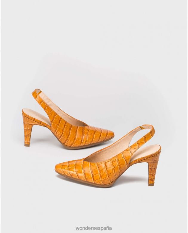zapato conac sin espalda efecto cocodrilo mujer Wonders 40486415 calzado