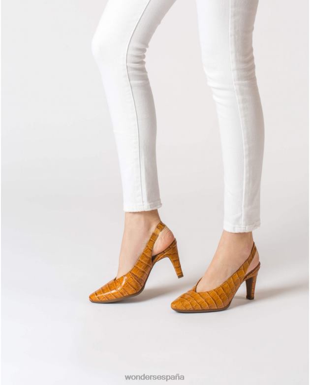 zapato conac sin espalda efecto cocodrilo mujer Wonders 40486415 calzado