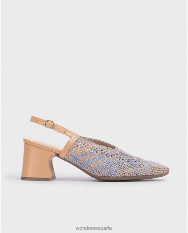 zapato lexi azul/negro arena mujer Wonders 40486143 calzado