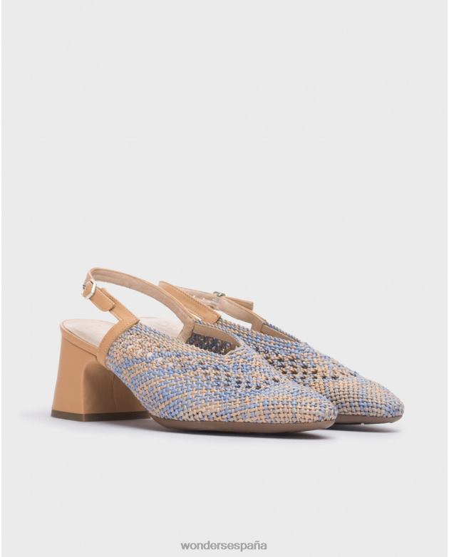 zapato lexi azul/negro arena mujer Wonders 40486143 calzado