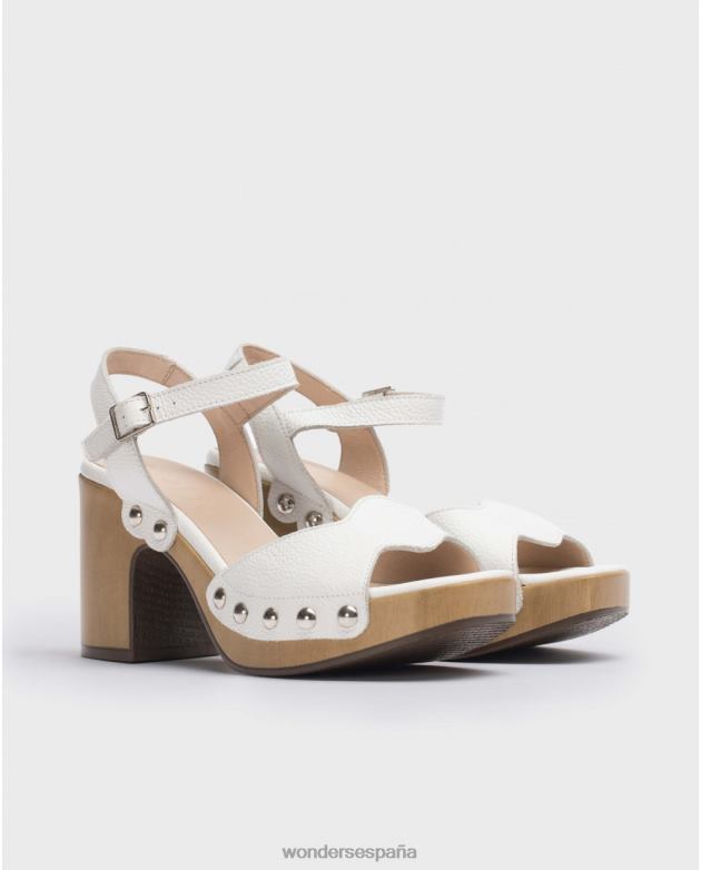 zapato lexi blanco roto mujer Wonders 4048624 calzado