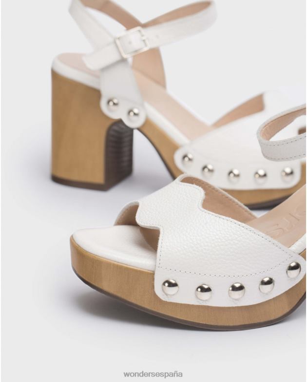 zapato lexi blanco roto mujer Wonders 4048624 calzado