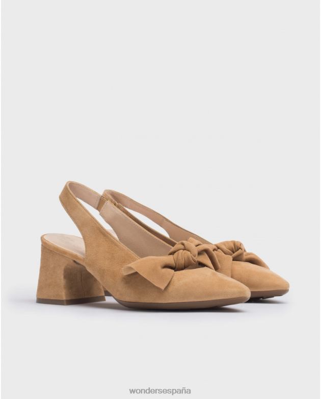 zapato lexi marron arena mujer Wonders 40486138 calzado