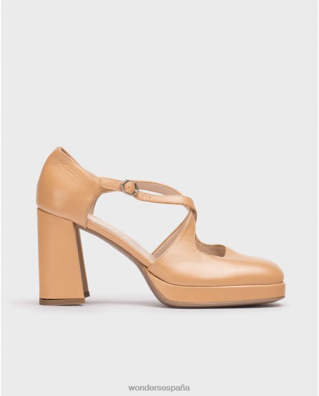 zapato lexi negro arena mujer Wonders 40486114 calzado