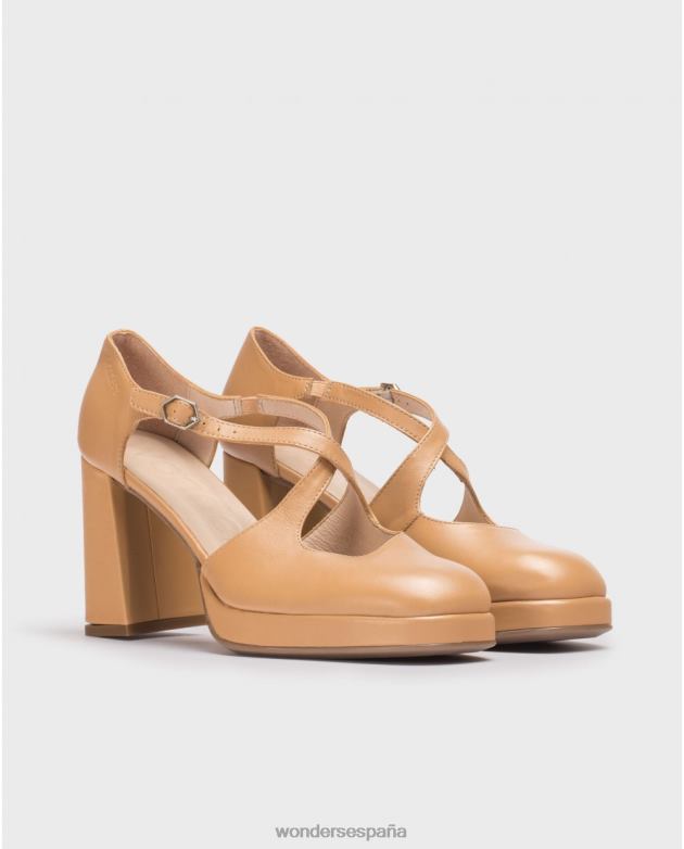 zapato lexi negro arena mujer Wonders 40486114 calzado