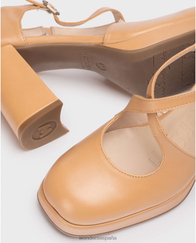 zapato lexi negro arena mujer Wonders 40486114 calzado