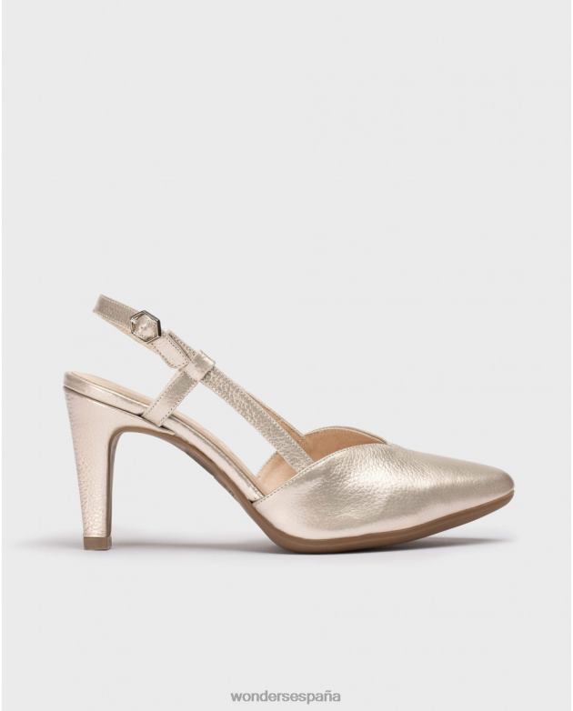 zapato lexi platino oro mujer Wonders 4048657 calzado